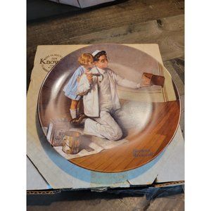 Edwin‎ M knowles china the painter AC6071 dad kid plate
